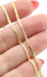 Genuine 60cm 18ct Gold Yellow Gold Anchor Marine Necklace Chain 5.2g - Free Post
