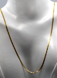 Genuine 60cm 18ct Gold Yellow Gold Anchor Marine Necklace Chain 5.2g - Free Post
