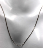 18ct 18K White Gold Cable Chain Necklace 2.2 grams 45cm - Free Express Post