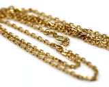 55cm 18ct 18K 750 Gold Yellow Gold Cable Necklace Chain 6.5g - Free Express Post