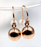 Kaedesigns New Genuine 9ct Yellow Or White Or Rose Gold 10mm Plain Ball Earrings