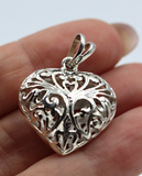 Kaedesigns Genuine New Sterling Silver Filigree Heart Pendant -Free Express Post
