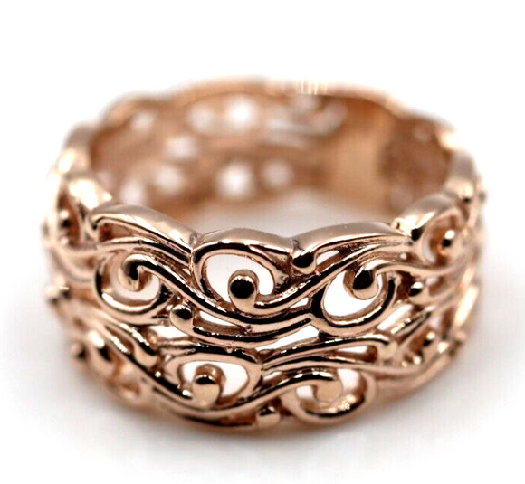 Rose gold 2025 filigree ring