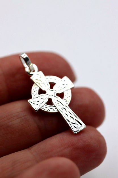 Genuine 9ct Yellow, Rose or White Celtic Cross Pendant / Charm