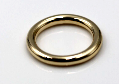 Genuine Solid 9ct, 10ct, 14ct or 18ct Yellow Gold Round Profile Wedding Band Ring Size M 1/2 3mm Wide