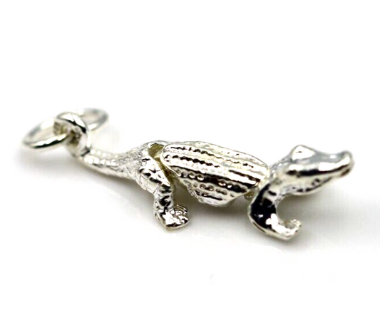 Sterling Silver 925 Small Movable Croc Crocodile Charms or Pendant