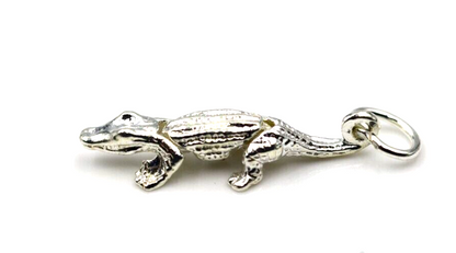 Sterling Silver 925 Small Movable Croc Crocodile Charms or Pendant