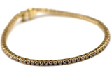 Genuine 9ct 375 Yellow, Rose or White Gold 2ct Lab-Created Diamond Tennis Bracelet -Free Post