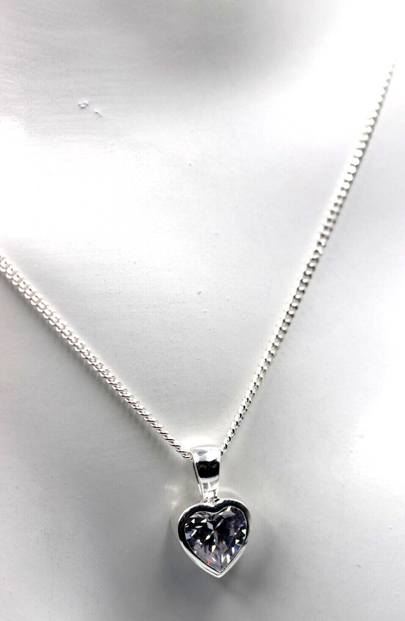 925 online heart necklace