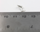 925 Sterling Silver Capital Initials Letter Personalized Tiny Pendant Charm A to Z