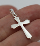 Genuine Brand New Fine Silver 999 Fancy Crucifix Cross 26mm x 16mm -Free Post