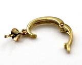 9ct Yellow Gold Plain Enhancer Bail Clasp size with pearl 4mm Cap - Free Post