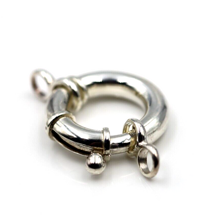 Sterling Silver Bolt Ring Figure 8 Ends 11mm, 13mm,1 5mm, 18mm, 20mm