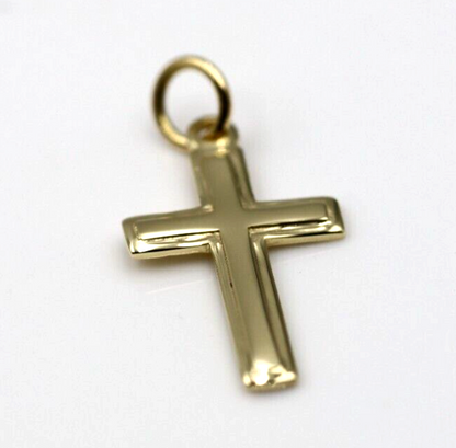 Kaedesigns New Genuine  Small 18ct 750 Yellow, Rose or White Gold Plain Cross Pendant