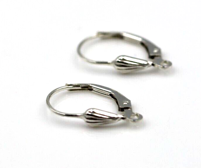 Sterling Silver 925 Continental Clip Hooks Lever Backs Shell