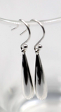 Genuine 925 Sterling Silver Teardrop Tear Drop Hook Earrings - Free Post