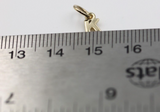 Genuine 9ct 9kt Genuine Tiny Very Small Yellow, Rose or White Gold Initial Pendant Charm K