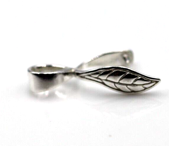 Genuine Sterling Silver 925 Leaf Pinch Bail