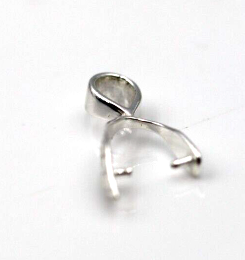 Genuine Sterling Silver 925 Leaf Pinch Bail