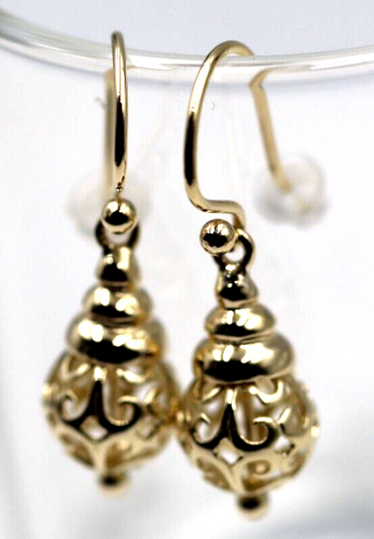 Kaedesigns New 9ct 9k Yellow, Rose or White Gold Dangle Filigree 10mm Hooks Earrings