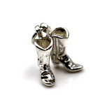 Sterling Silver 925 Cowboy Boots Charms or Pendant