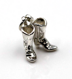 Sterling Silver 925 Cowboy Boots Charms or Pendant