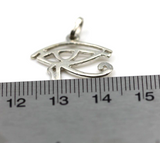 Genuine Sterling Silver 925 or 9ct Yellow Gold 18mm Round 'Eye of Horus' Pendant- Free post