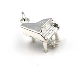 Kaedesigns Small Genuine Sterling Silver Solid Piano Pendant / Charm -Free post