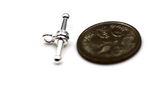 Genuine Sterling Silver 925 Fancy T-Bar Links FOB Necklace / Bracelet-Free post