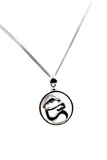 Sterling Silver Mother & Child Baby Story Wheel Pendant 17mm + Necklace - Free Post