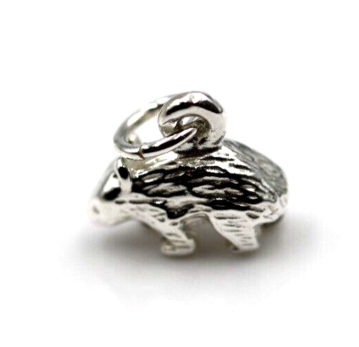 Sterling Silver Small Australian Wombat Charms or Pendant