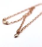Genuine 9ct Solid Yellow or Rose Gold 25cm Belcher Anklet + 1 heart charm