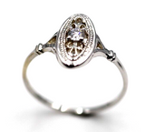 Kaedesigns New Genuine 9ct 9k Yellow, Rose or White Gold Delicate White Sapphire Filigree Ring