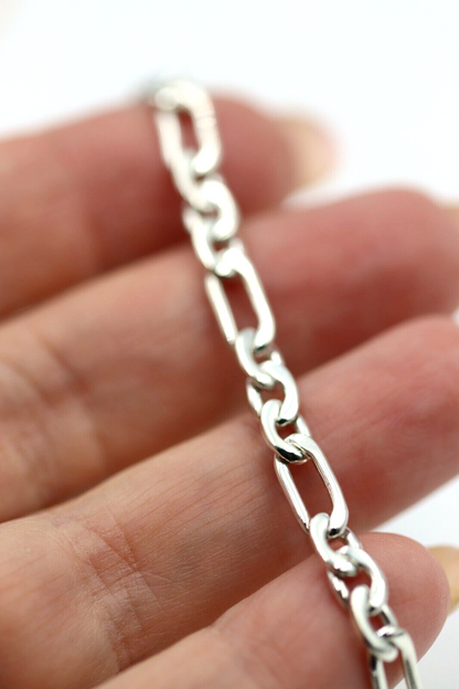 Sterling Silver 925 Fancy Bracelet Link 19cm long - Free Express Post