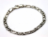 Sterling Silver 925 Fancy Bracelet Link 19cm long - Free Express Post