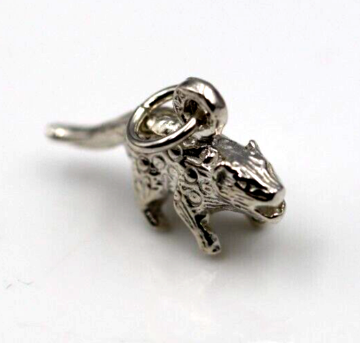 Sterling Silver 925 3D Tasmanian Devil Charms or Pendant