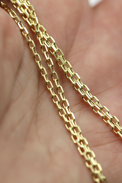 Genuine 9ct Yellow Gold Anchor Chain Necklace 5.3grams 50cm 1.4mm