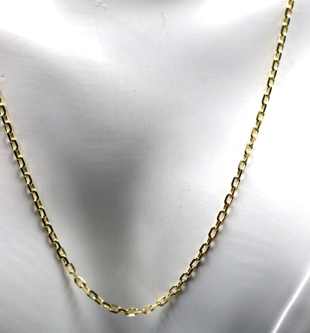 Genuine 9ct Yellow Gold Anchor Chain Necklace 5.3grams 50cm 1.4mm