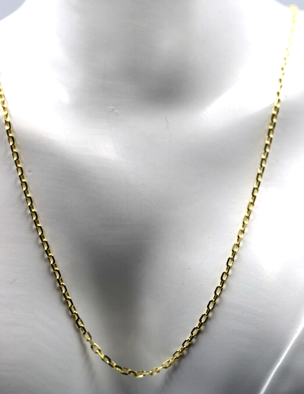 Genuine 9ct Yellow Gold Anchor Chain Necklace 5.3grams 50cm 1.4mm