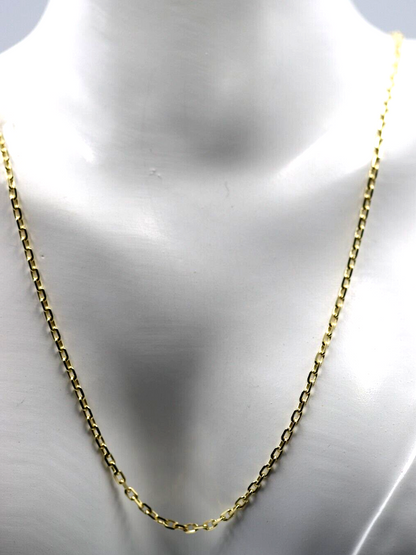 Genuine 9ct Yellow Gold Anchor Chain Necklace 5.3grams 50cm 1.4mm