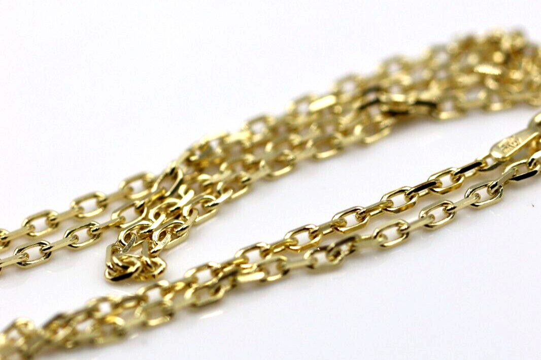 Genuine 9ct Yellow Gold Anchor Chain Necklace 5.3grams 50cm 1.4mm