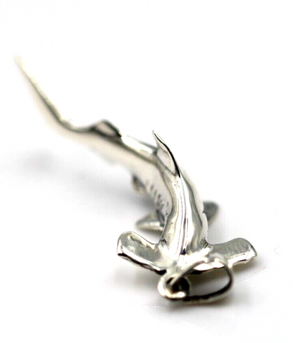 Solid Sterling Silver 925 Hammerhead Shark Pendant / Charm