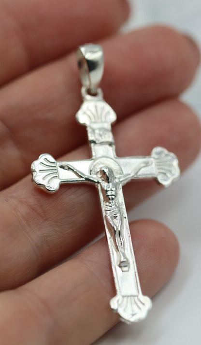 Genuine Brand New Sterling Silver 925 Large Crucifix Cross