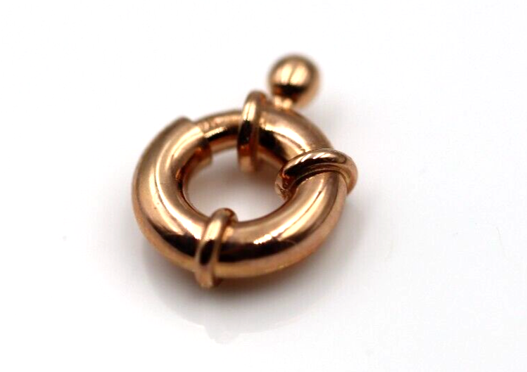 Kaedesigns Small 11mm 9ct 375 Yellow or Rose Gold Bolt Ring Clasp