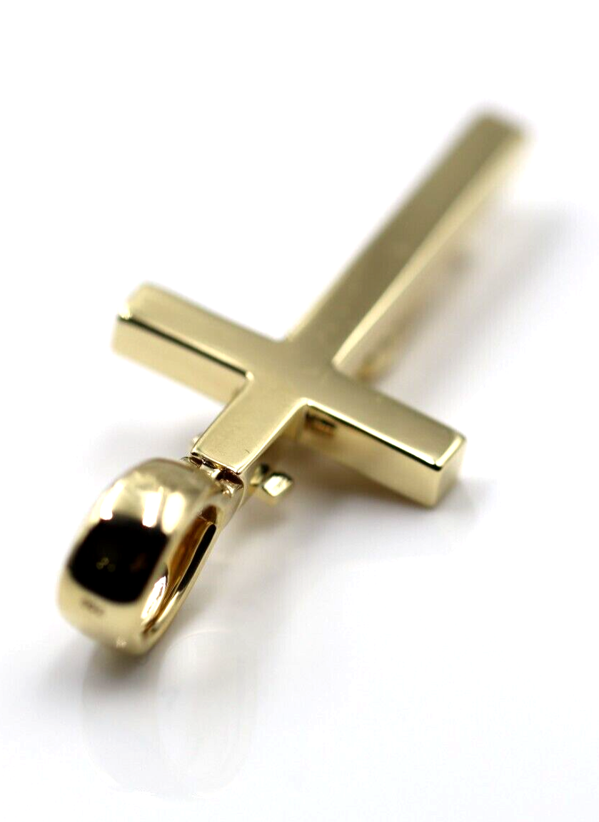 Genuine 18ct Yellow Gold Full Solid Heavy Crucifix Cross Pendant (larger bale)
