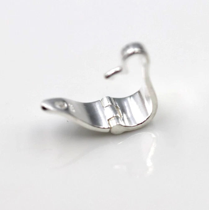 Sterling Silver 925 Pendant Clip Enhancer Bail Clasp Large 14x5mm