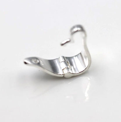 Sterling Silver 925 Pendant Clip Enhancer Bail Clasp Large 14x5mm