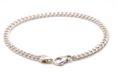 Genuine New Sterling Silver 925 4.3mm Curb Kerb Curb 19cm Bracelet