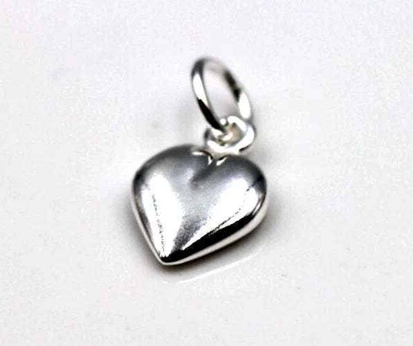 Sterling Silver 925 Solid Heart Pendant / Charm