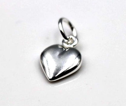 Sterling Silver 925 Solid Heart Pendant / Charm